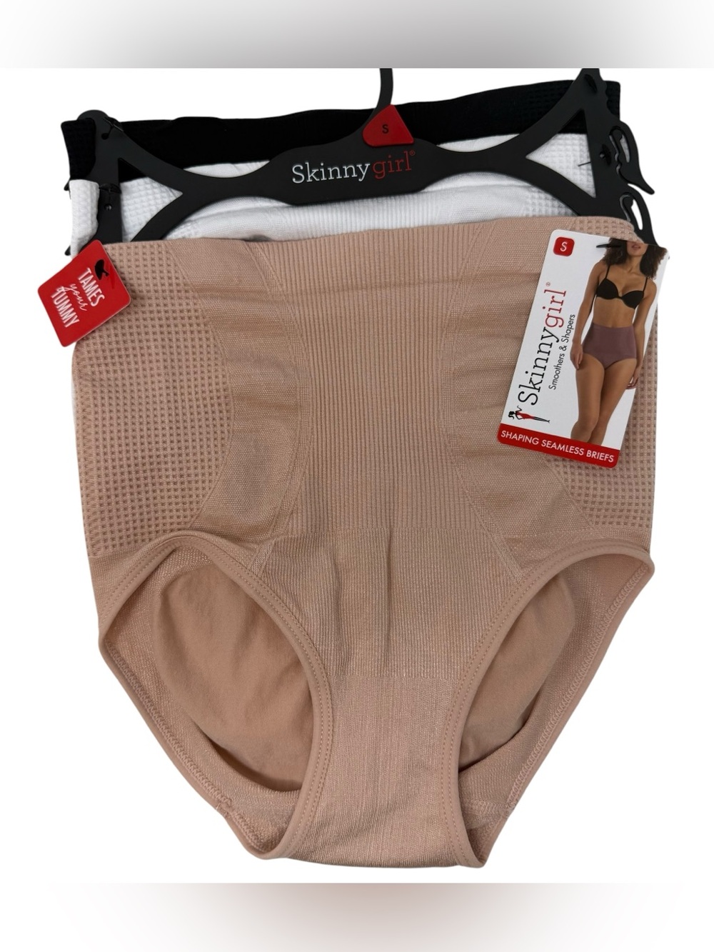 Skinnygirl Shaping Seamless Briefs Size Small Tummy Toning underwear 3 pair NWT